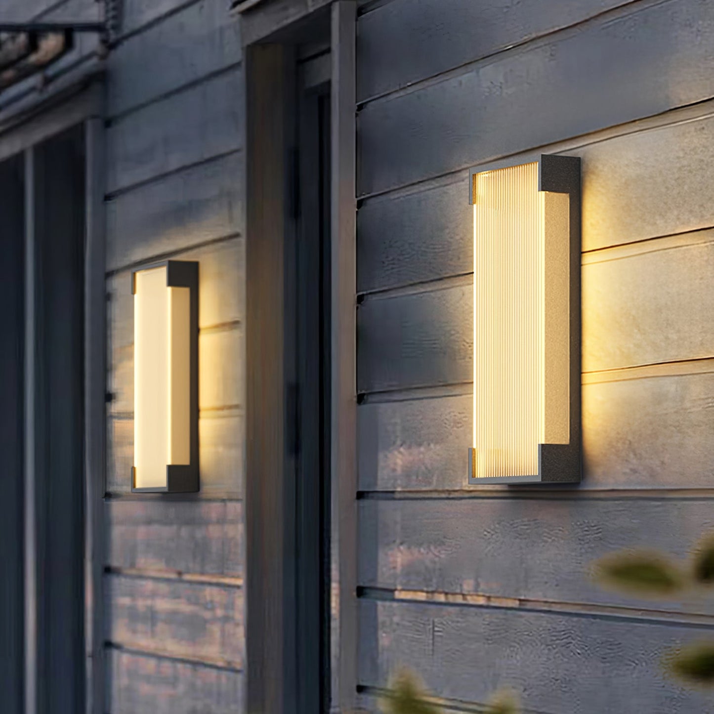 Rectangular Outdoor Wall Light Fixture