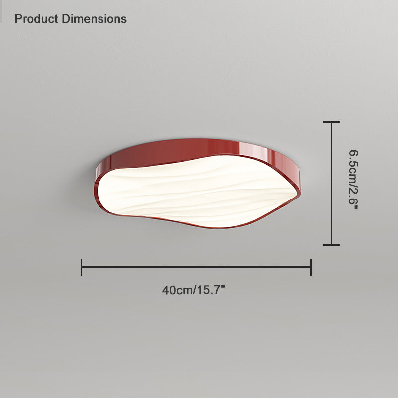 WOMO Scandi Colorful Wavy Round Ceiling Light-WM1108