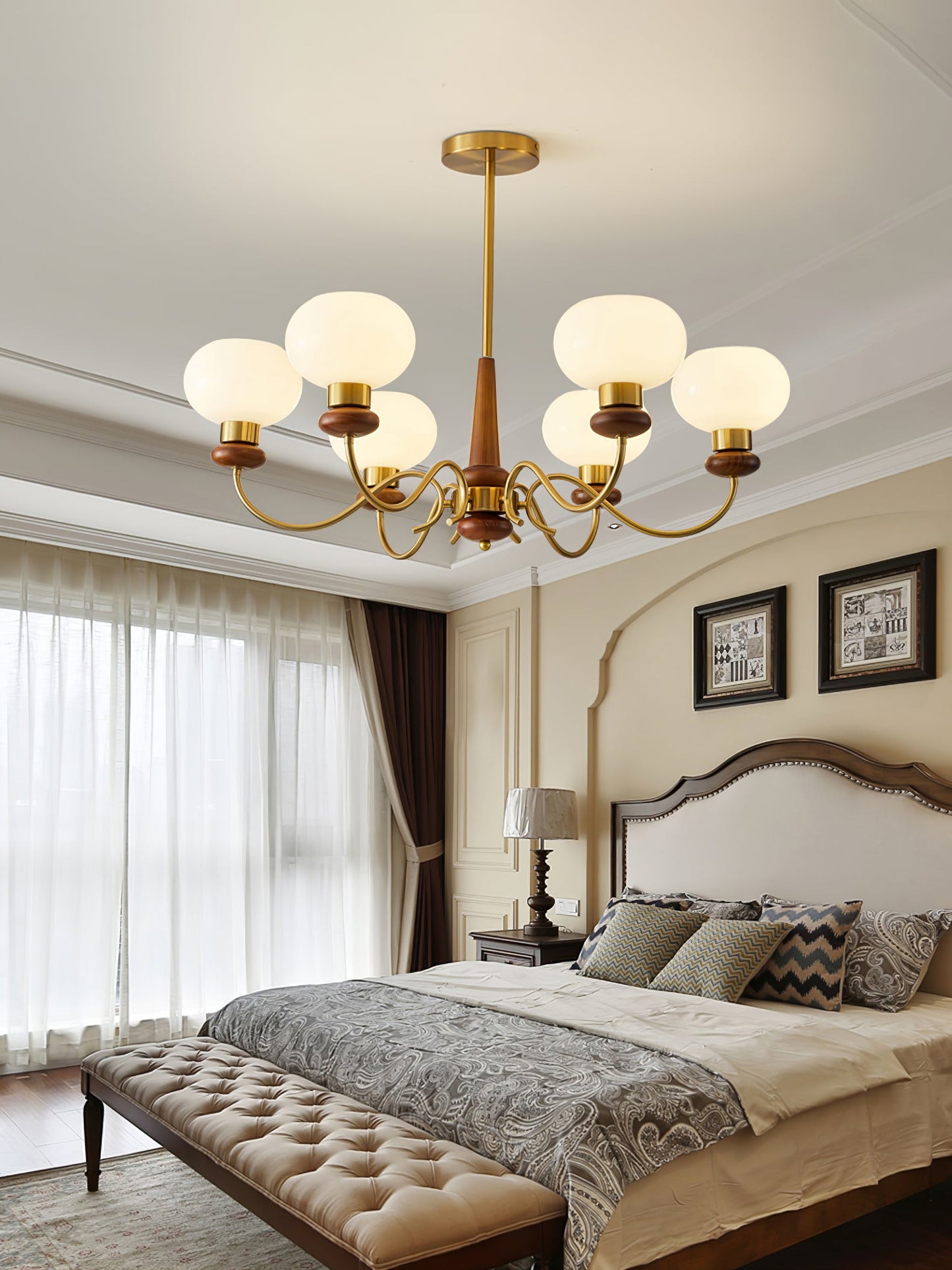 Regency Globe Chandelier Pendant Light