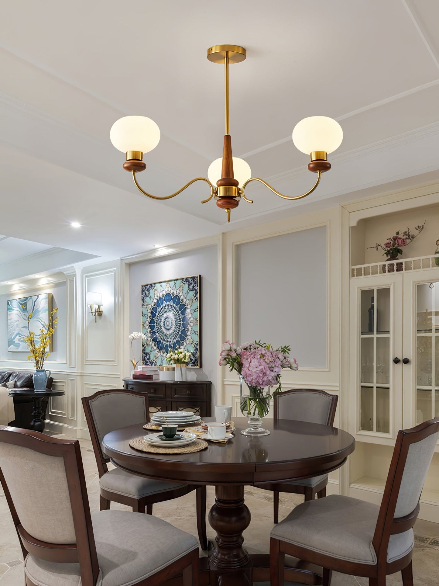 Regency Globe Chandelier Pendant Light