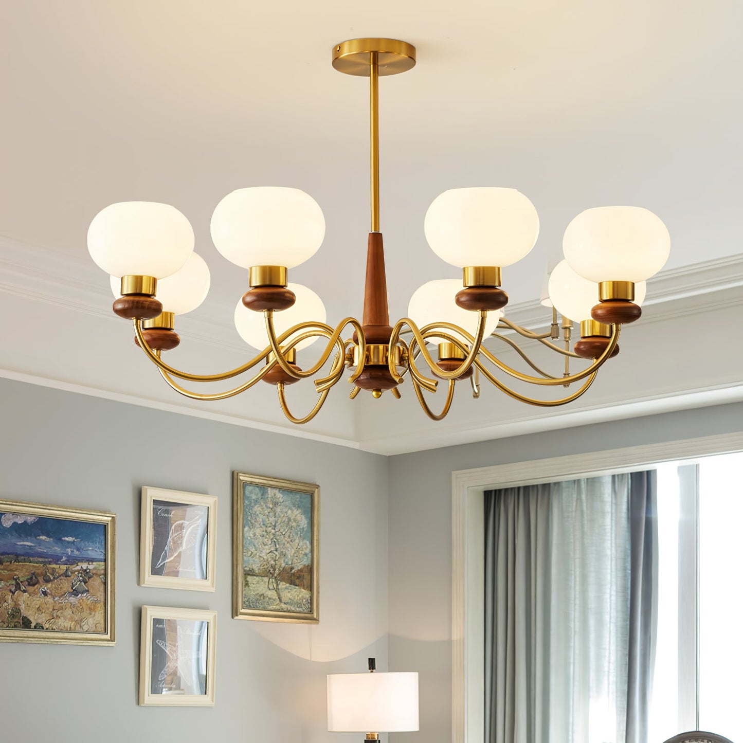 Regency Globe Chandelier Pendant Light