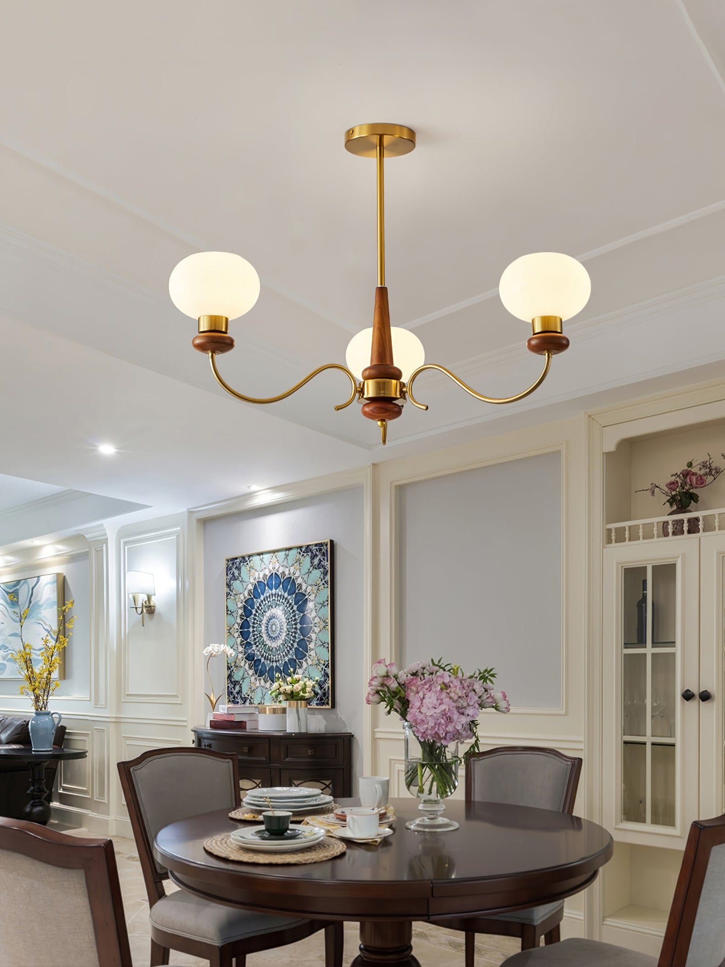 Regency Globe Chandelier Pendant Light