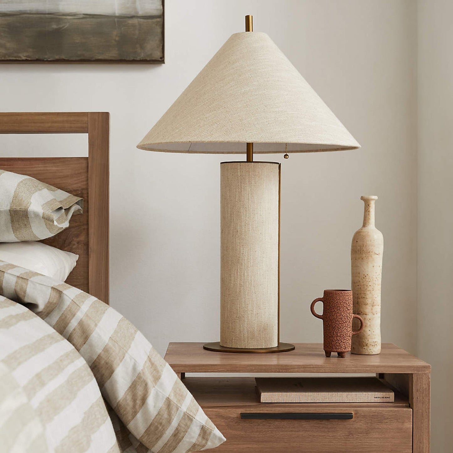 Remi Linen Table Lamp Elegant