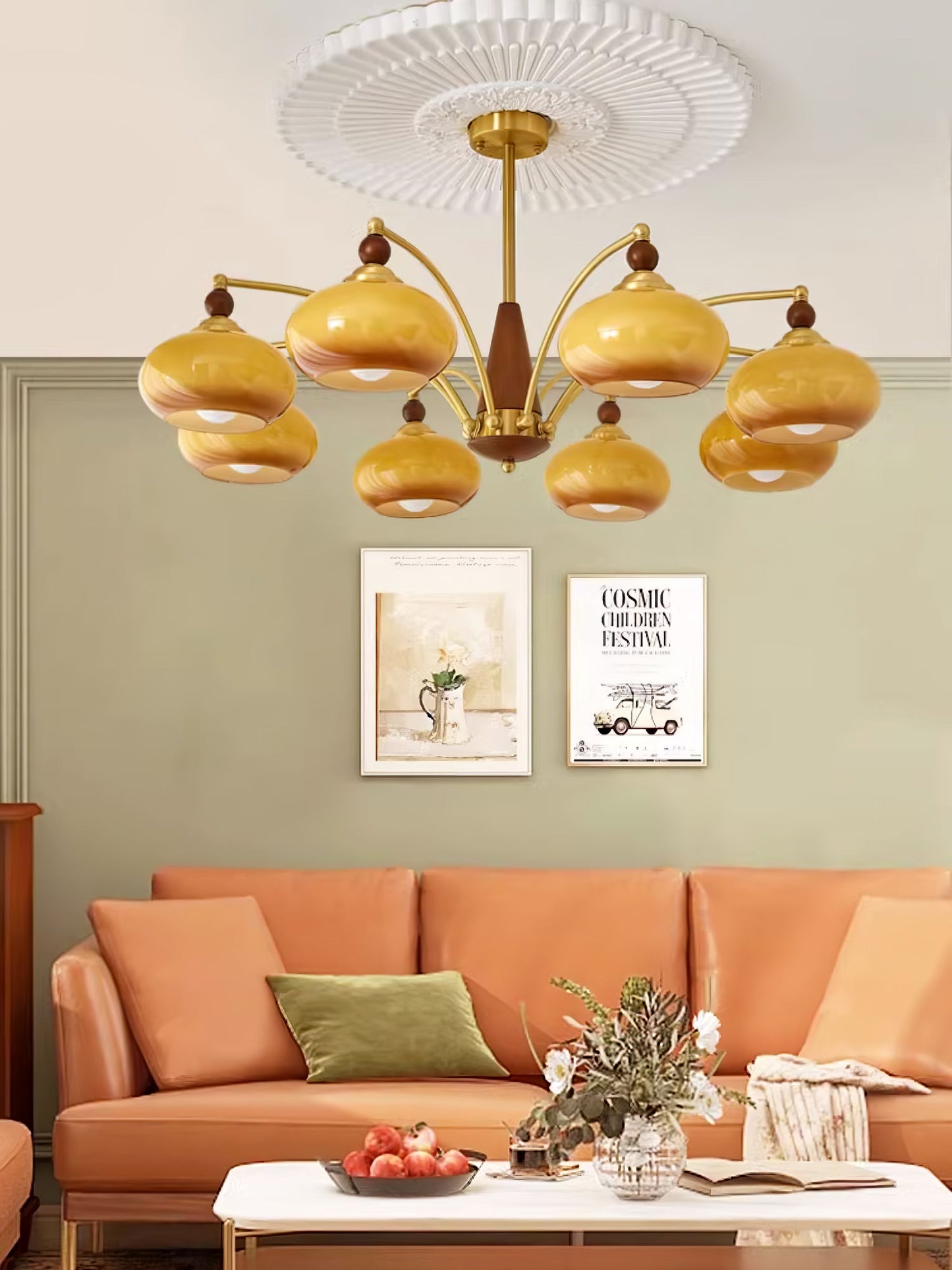 Retro Calliope Elegant Chandelier