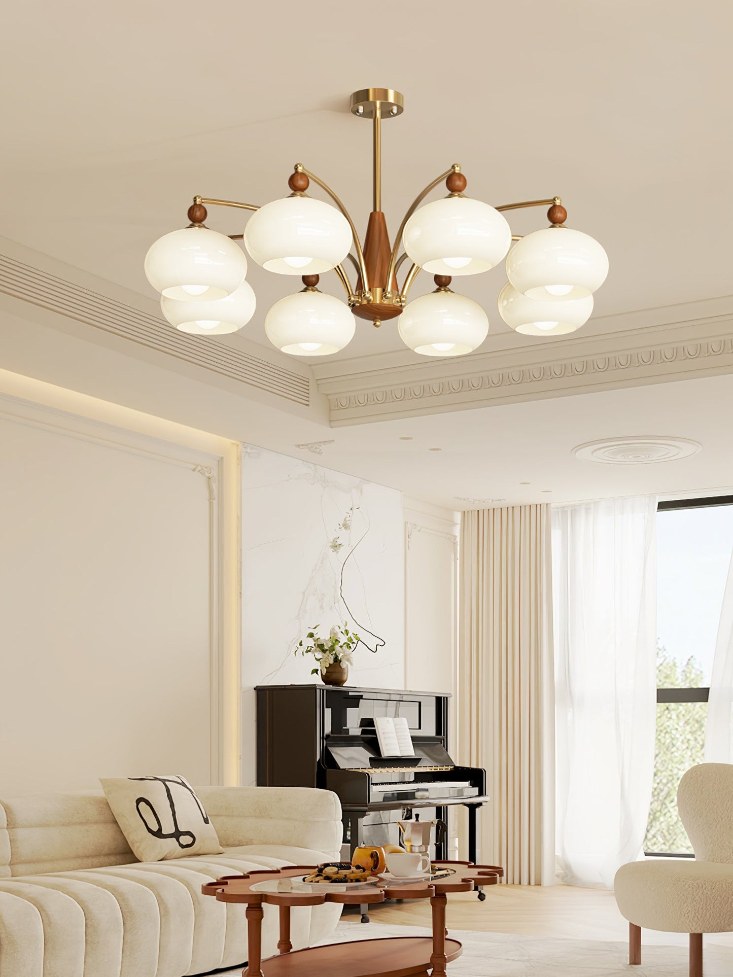 Retro Calliope Elegant Chandelier