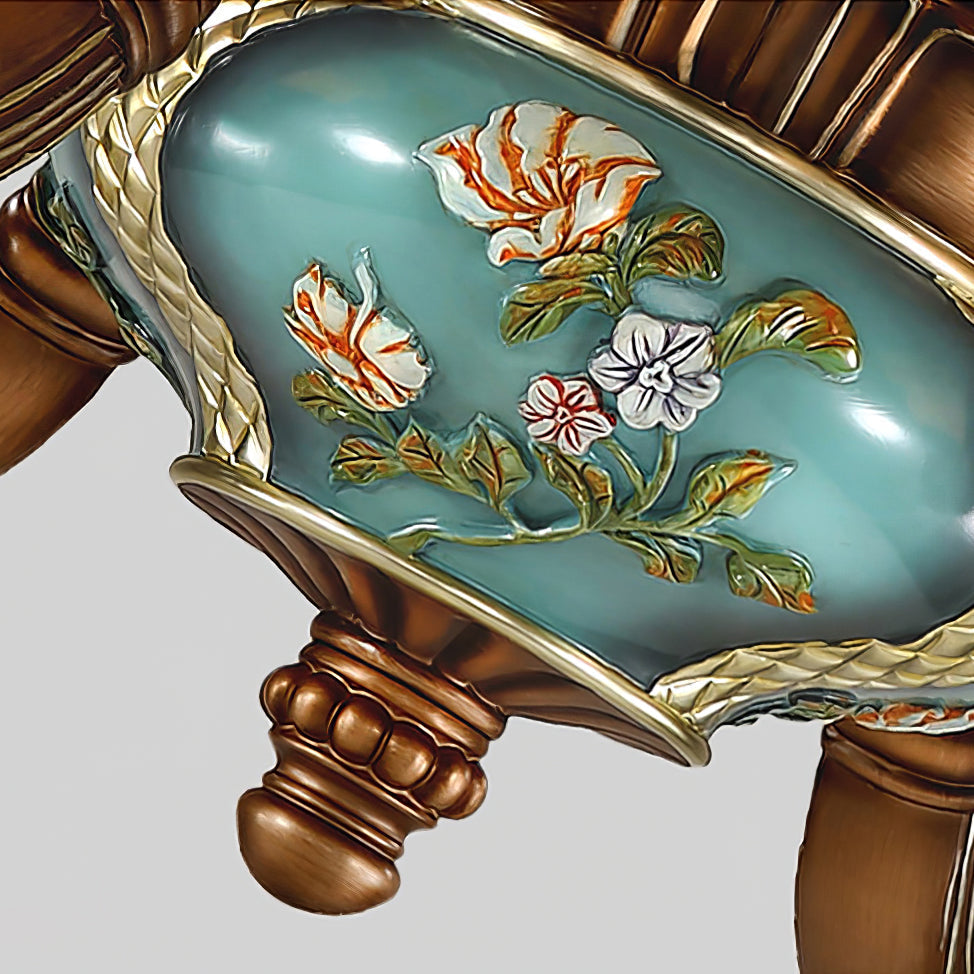 Retro Floral Pendant Light Fixture