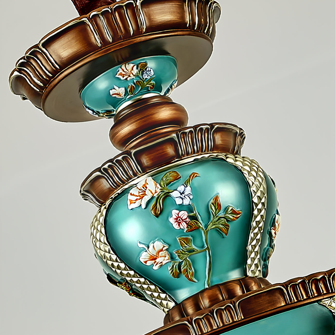 Retro Floral Pendant Light Fixture