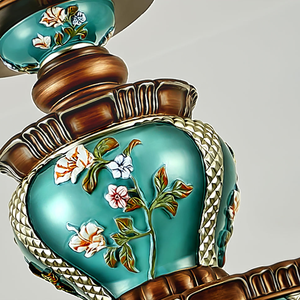 Retro Floral Pendant Light Fixture