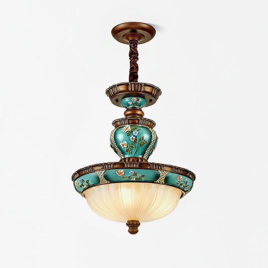 Retro Floral Pendant Light Fixture