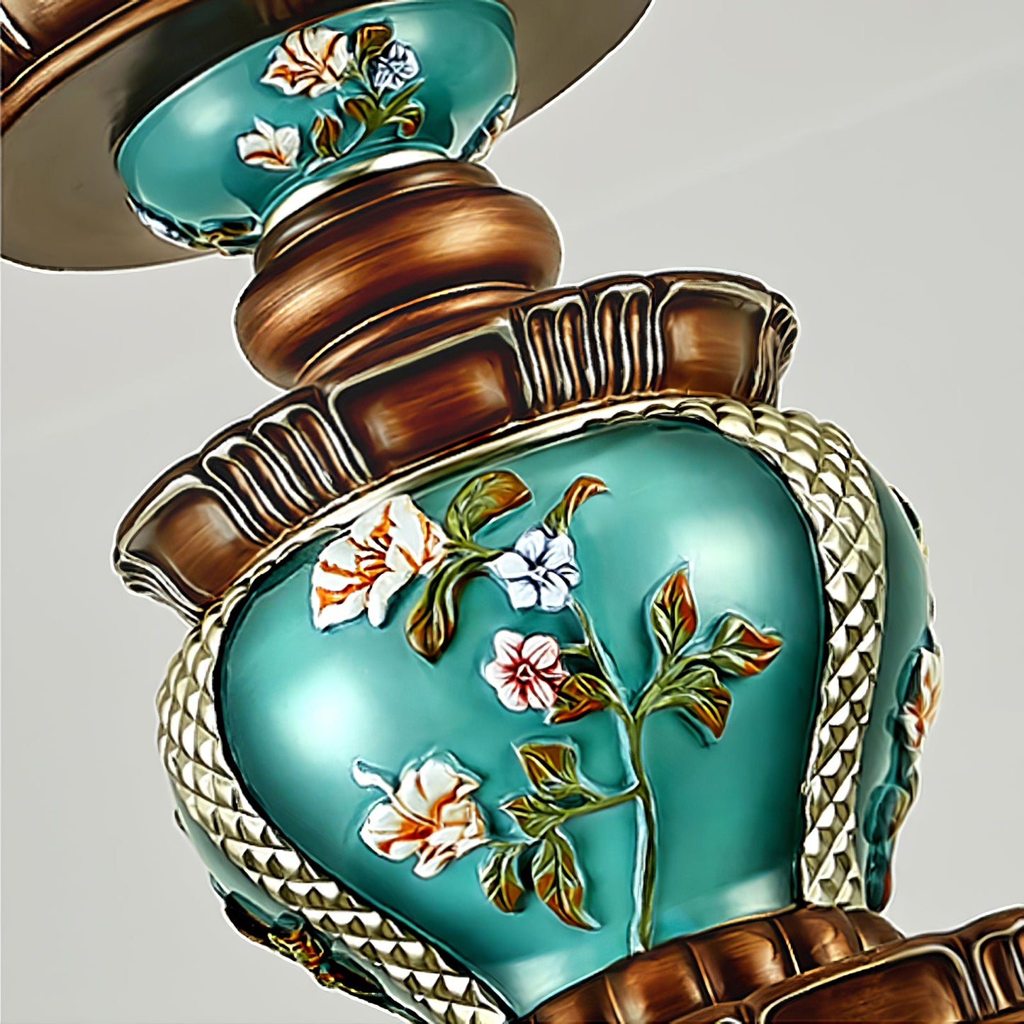 Retro Floral Pendant Light Fixture