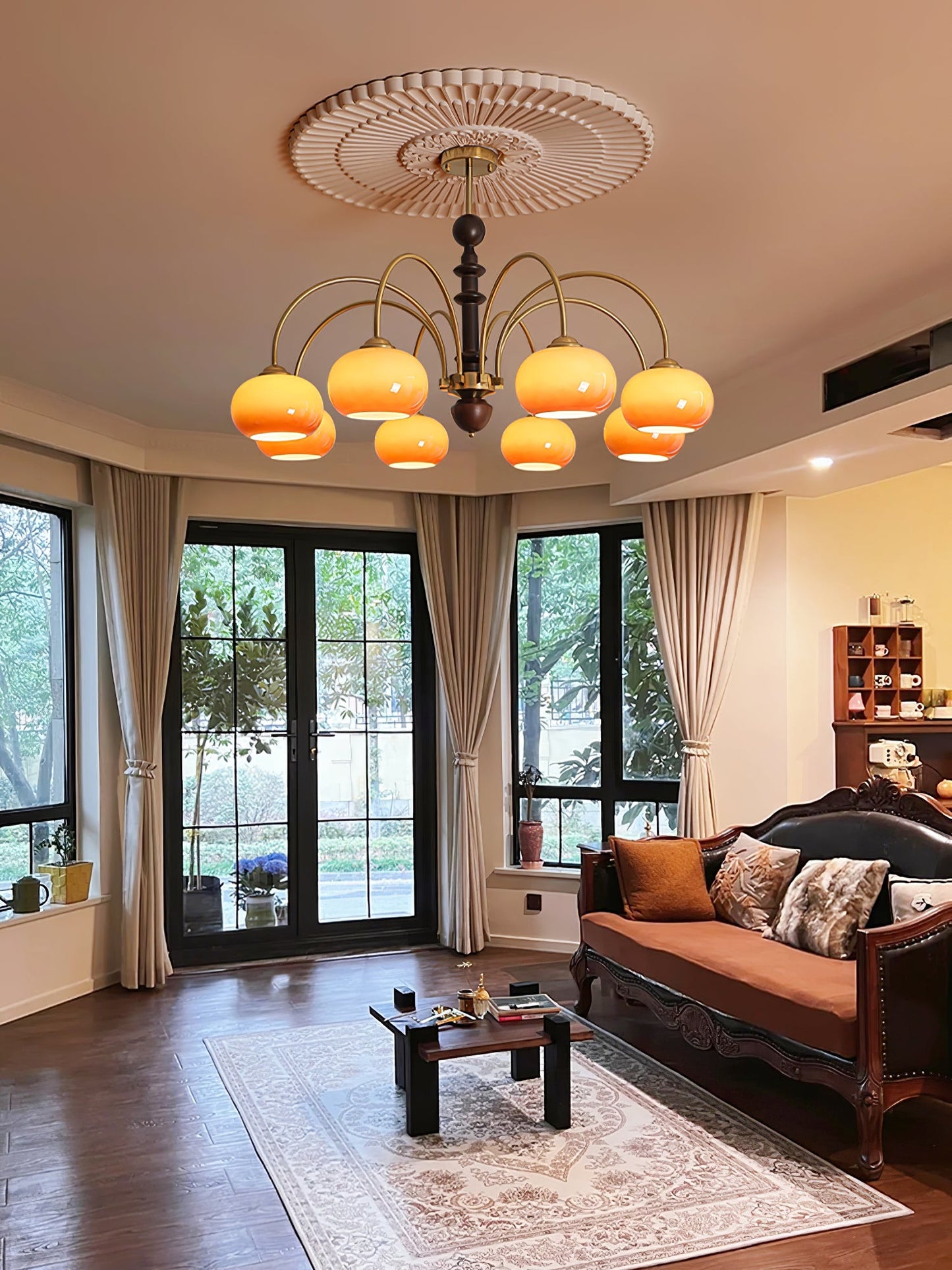 Ripe Persimmon Elegant Chandelier