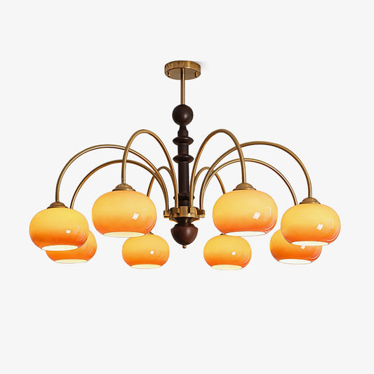 Ripe Persimmon Elegant Chandelier