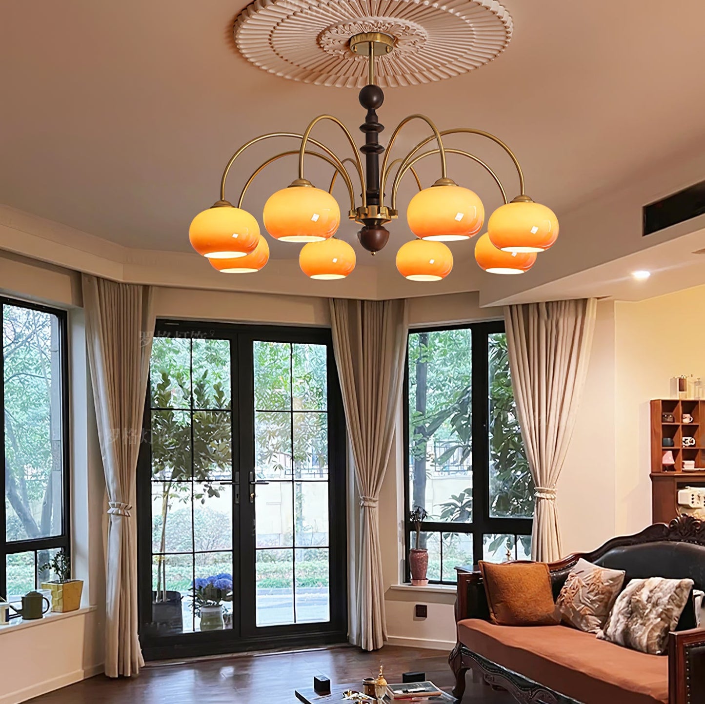 Ripe Persimmon Elegant Chandelier