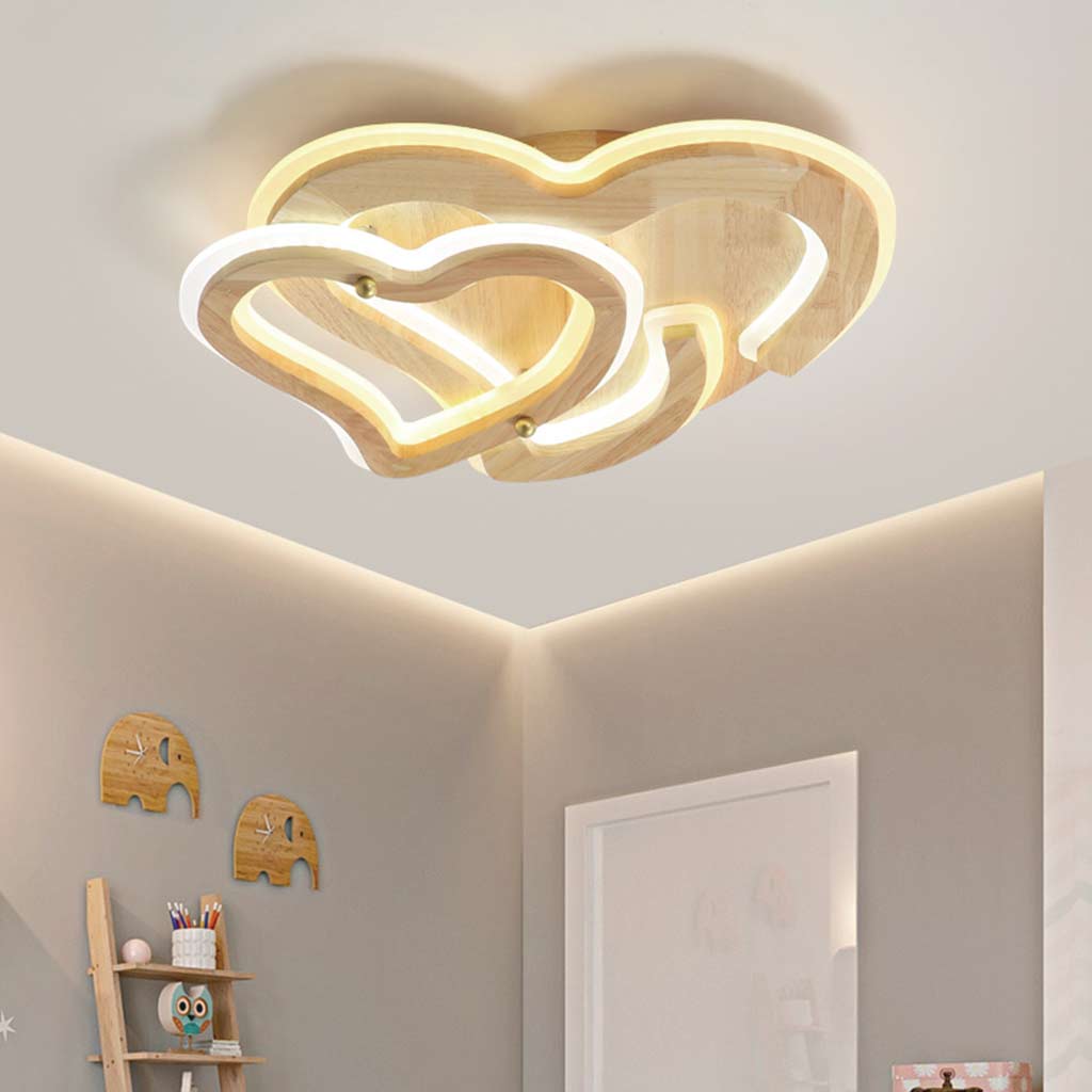 Ceiling Light Romantic Heart Flush Mount