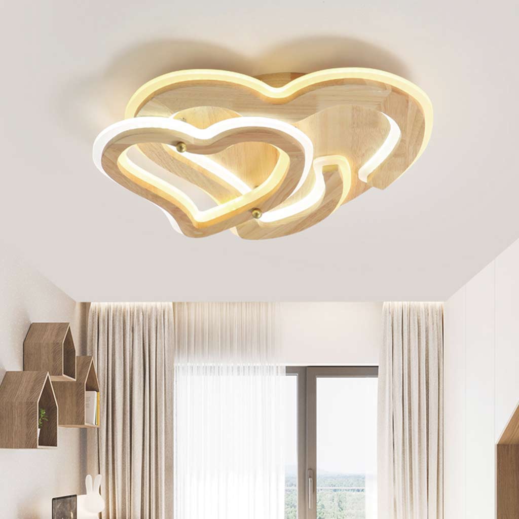 Ceiling Light Romantic Heart Flush Mount
