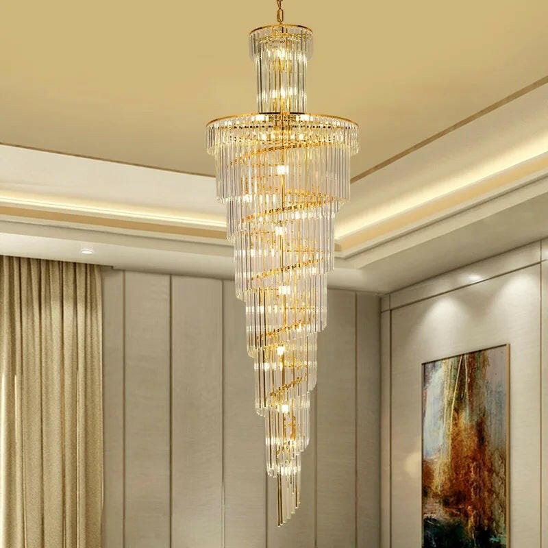 Rosen Large Rings Crystal Chandelier