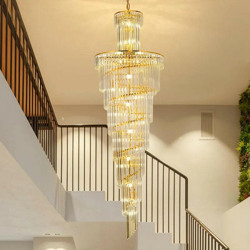 Rosen Large Rings Crystal Chandelier
