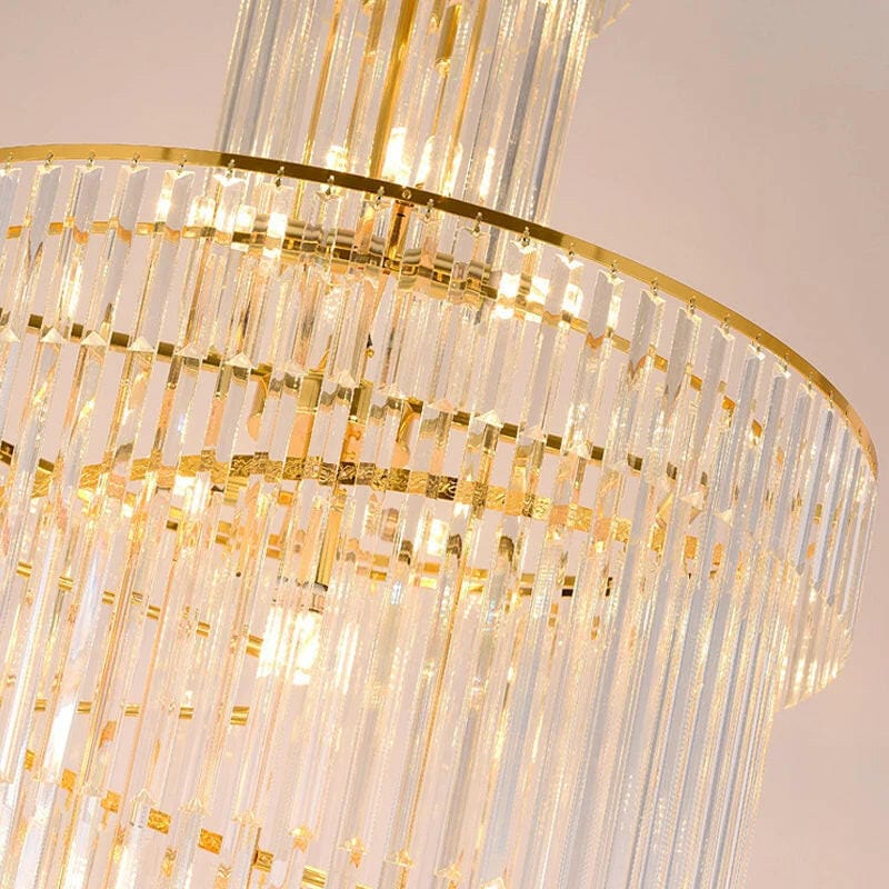 Rosen Large Rings Crystal Chandelier