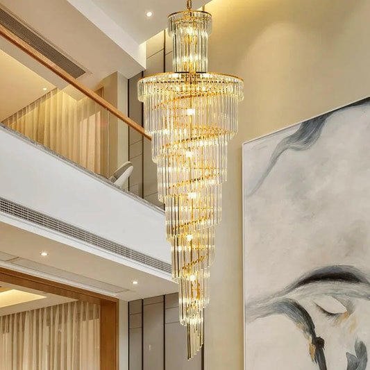 Rosen Large Rings Crystal Chandelier