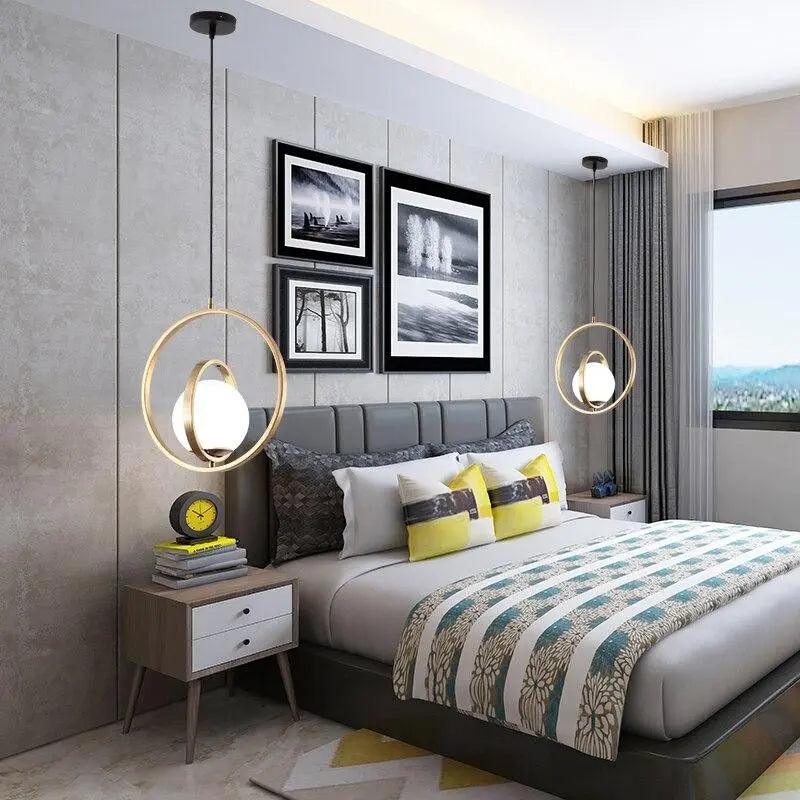 Rota Rotating Gold Pendant Light