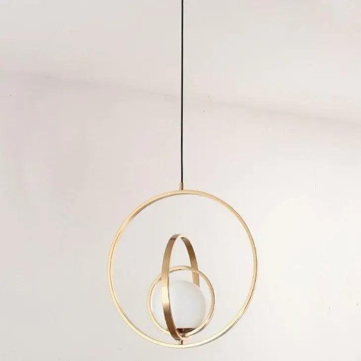 Rota Rotating Gold Pendant Light