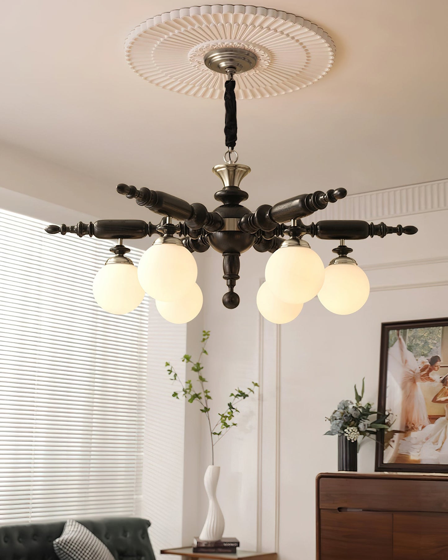 Rotating Stick Elegant Chandelier