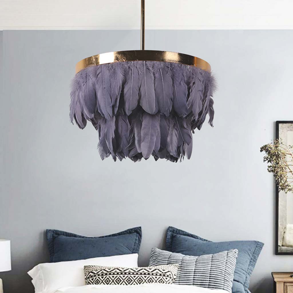 Pendant Ceiling Light Goose Feather