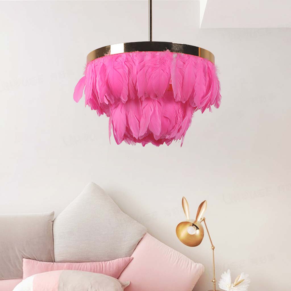 Pendant Ceiling Light Goose Feather