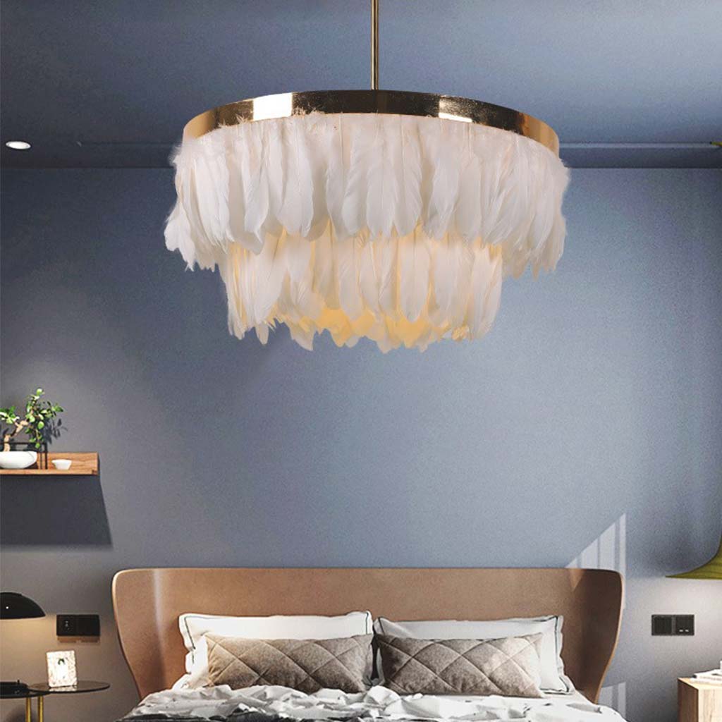 Pendant Ceiling Light Goose Feather