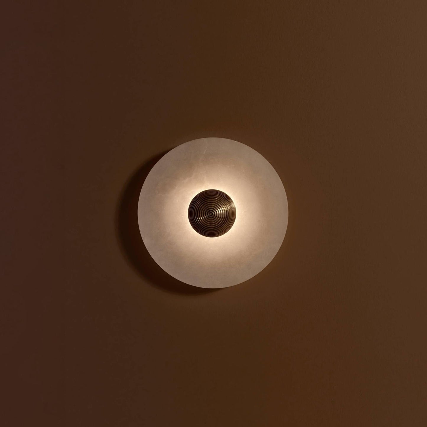 Round Alabaster Wall Lamp