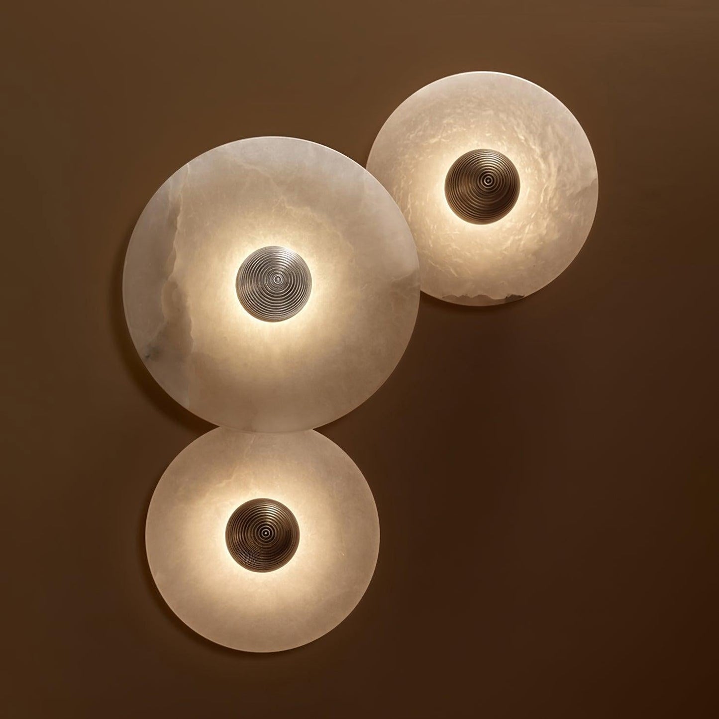 Round Alabaster Wall Lamp