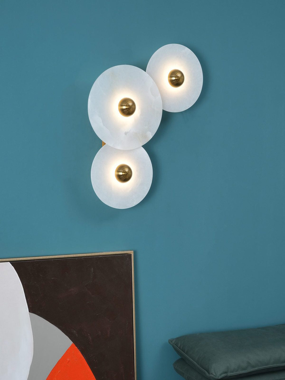 Round Alabaster Wall Lamp