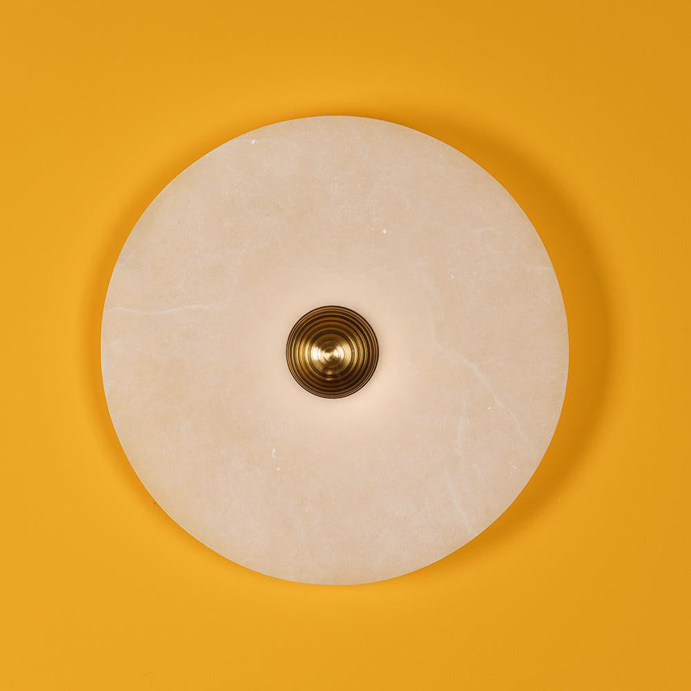 Round Alabaster Wall Lamp