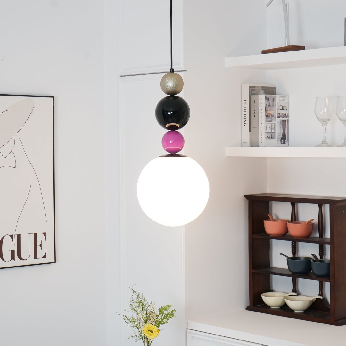 Round Balls Stacking Pendant Light