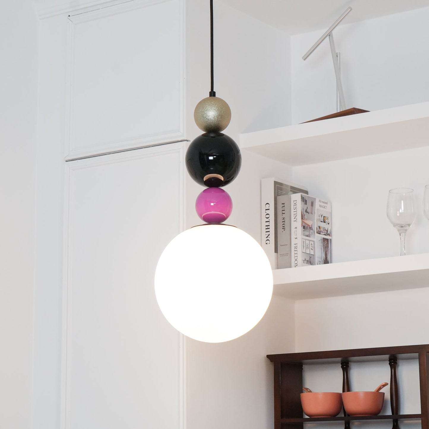 Round Balls Stacking Pendant Light