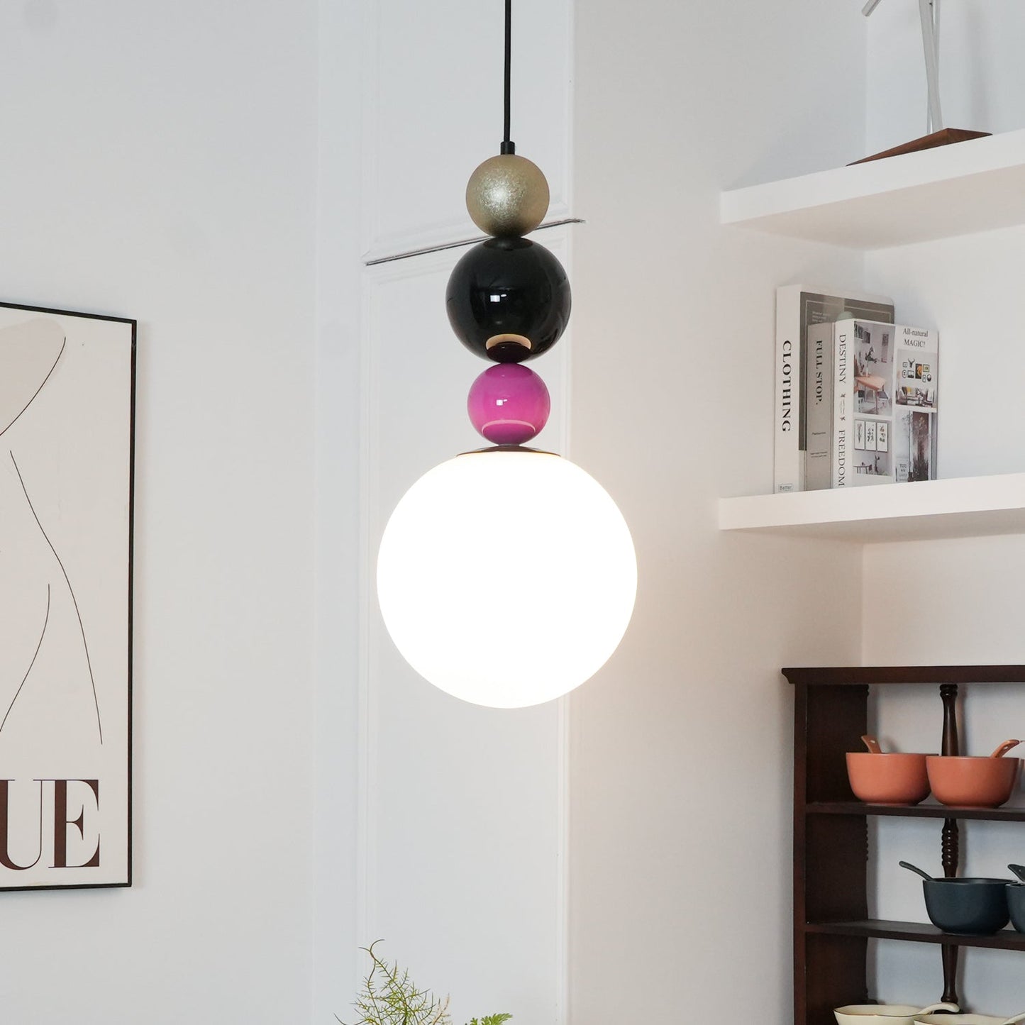 Round Balls Stacking Pendant Light