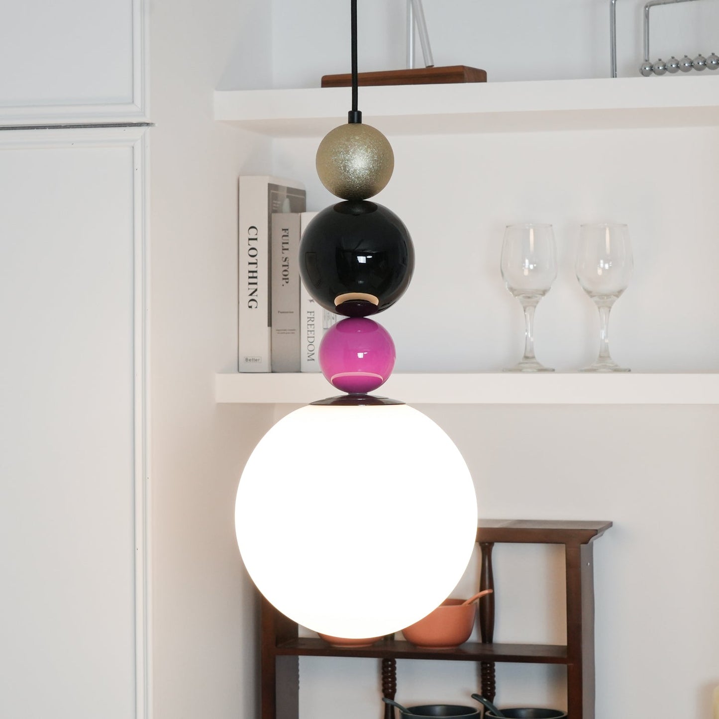 Round Balls Stacking Pendant Light