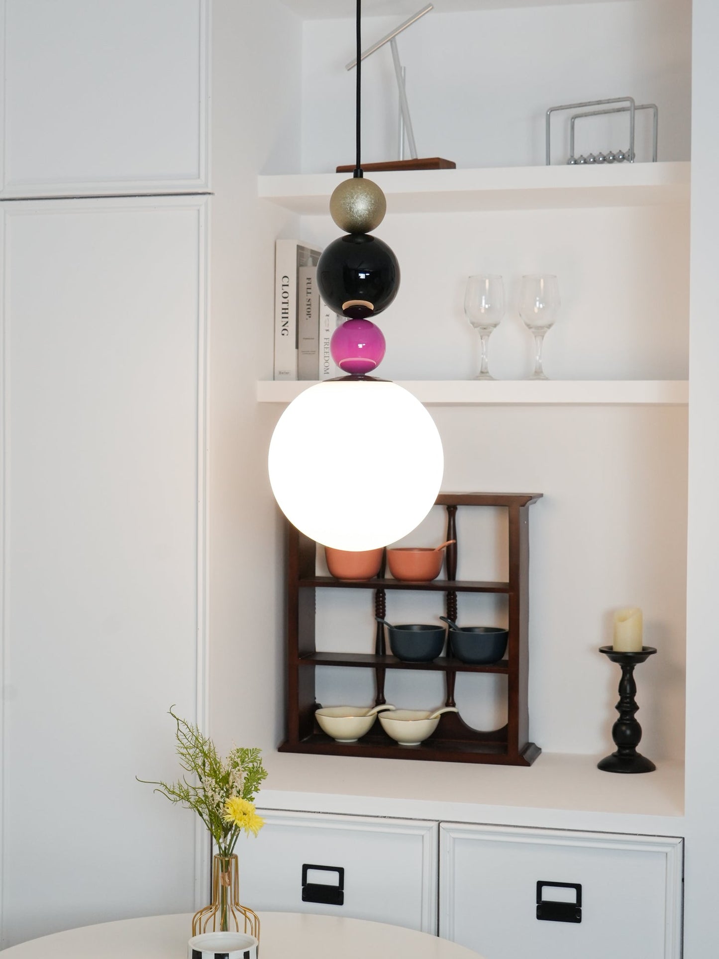 Round Balls Stacking Pendant Light