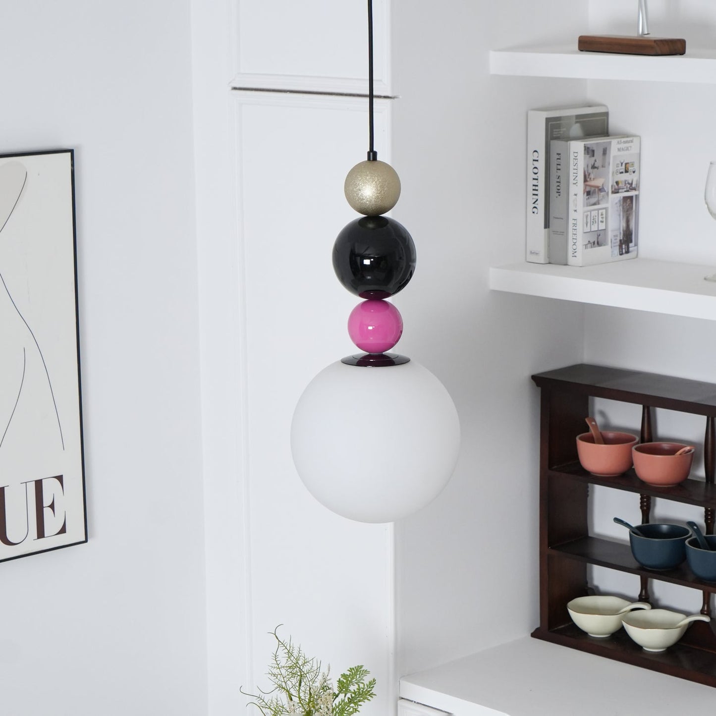Round Balls Stacking Pendant Light