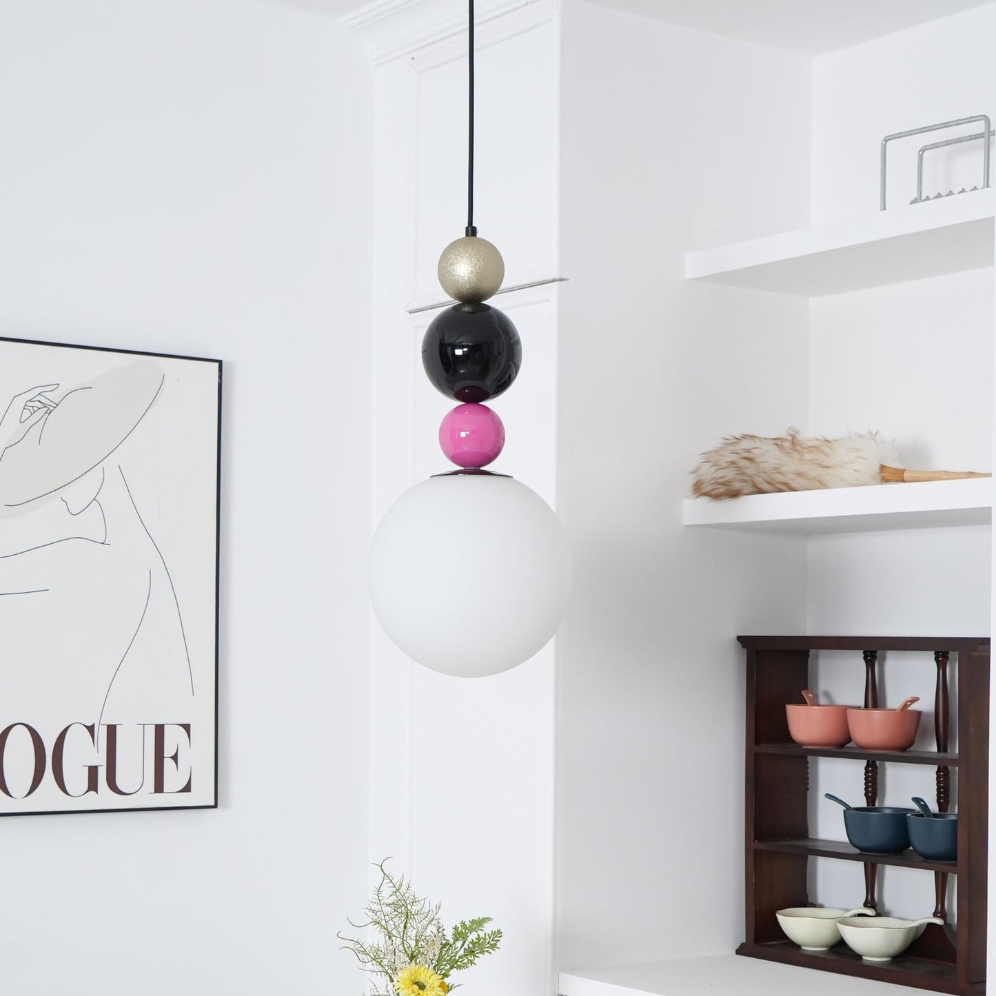 Round Balls Stacking Pendant Light
