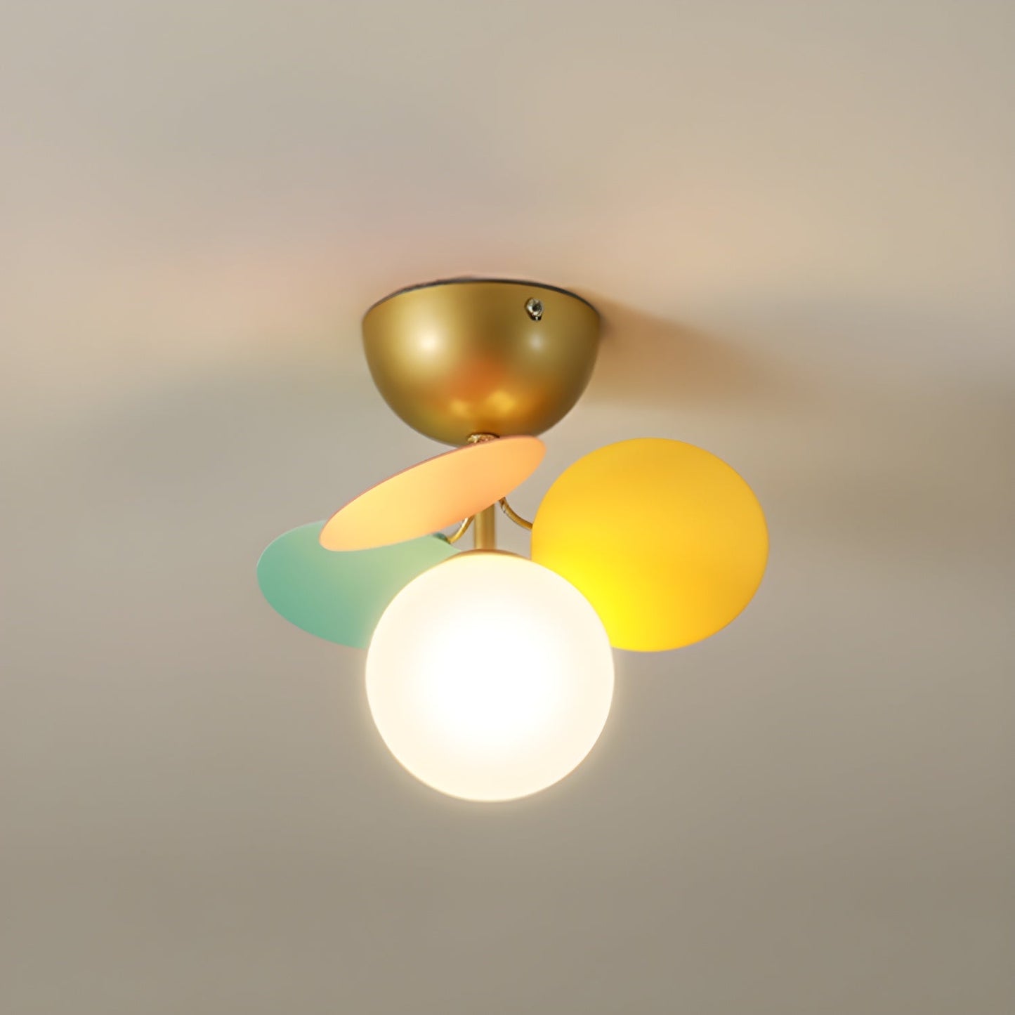 Round Macaron Ceiling Lamp Fixture
