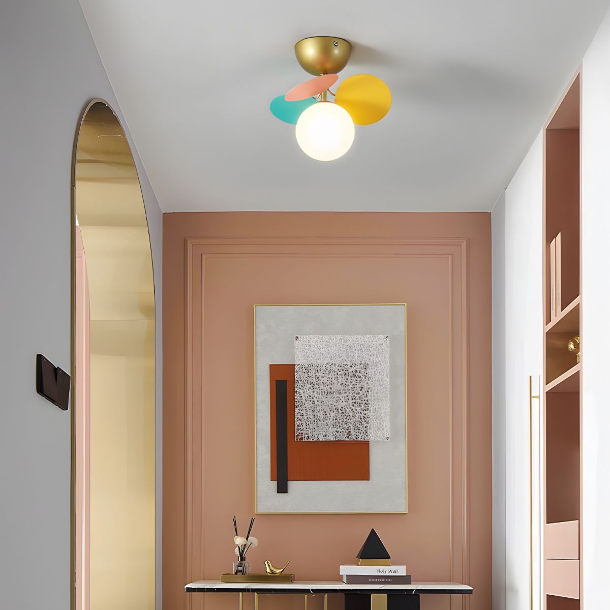 Round Macaron Ceiling Lamp Fixture