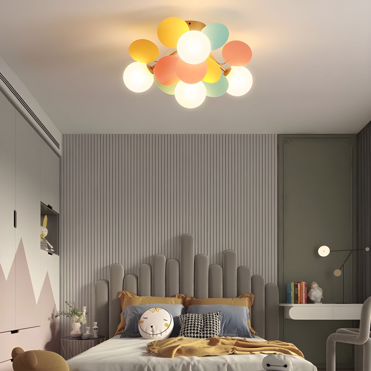 Round Macaron Ceiling Lamp Fixture