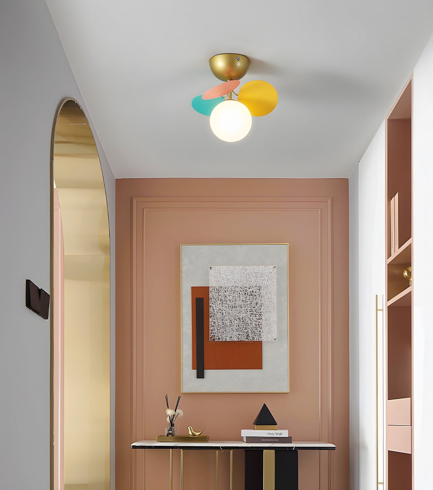 Round Macaron Ceiling Lamp Fixture