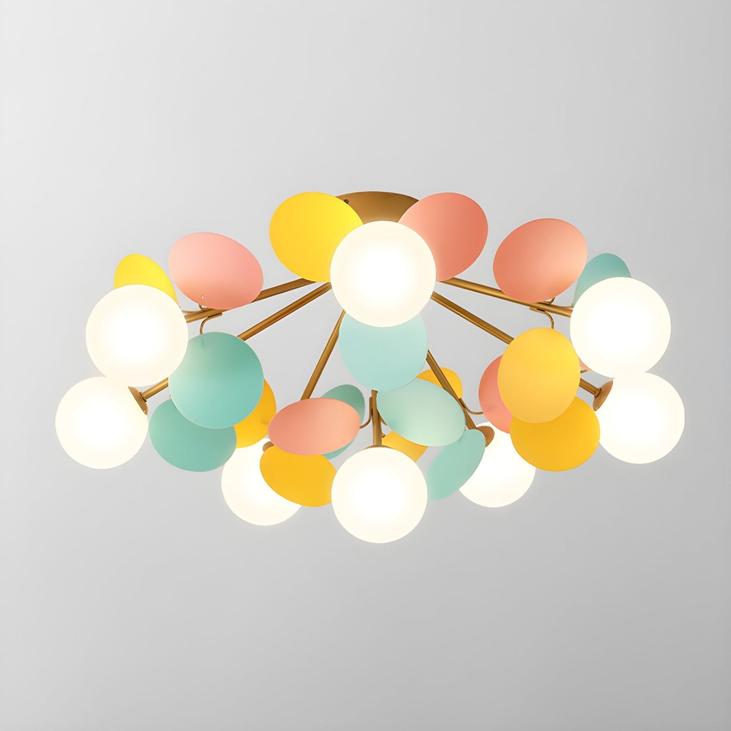 Round Macaron Ceiling Lamp Fixture