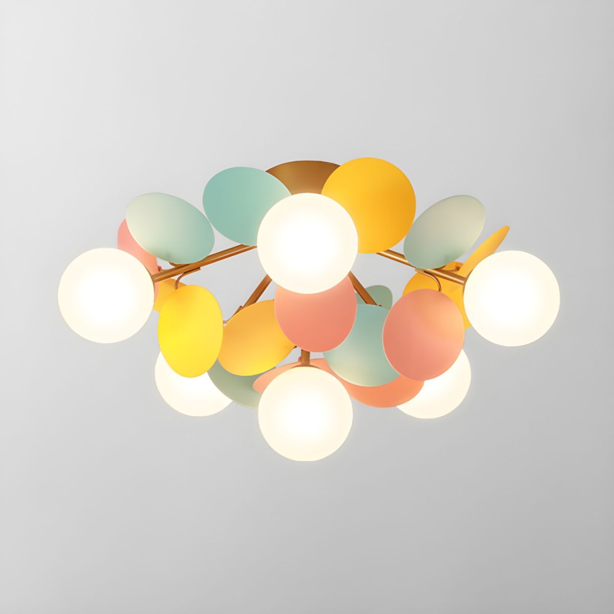 Round Macaron Ceiling Lamp Fixture