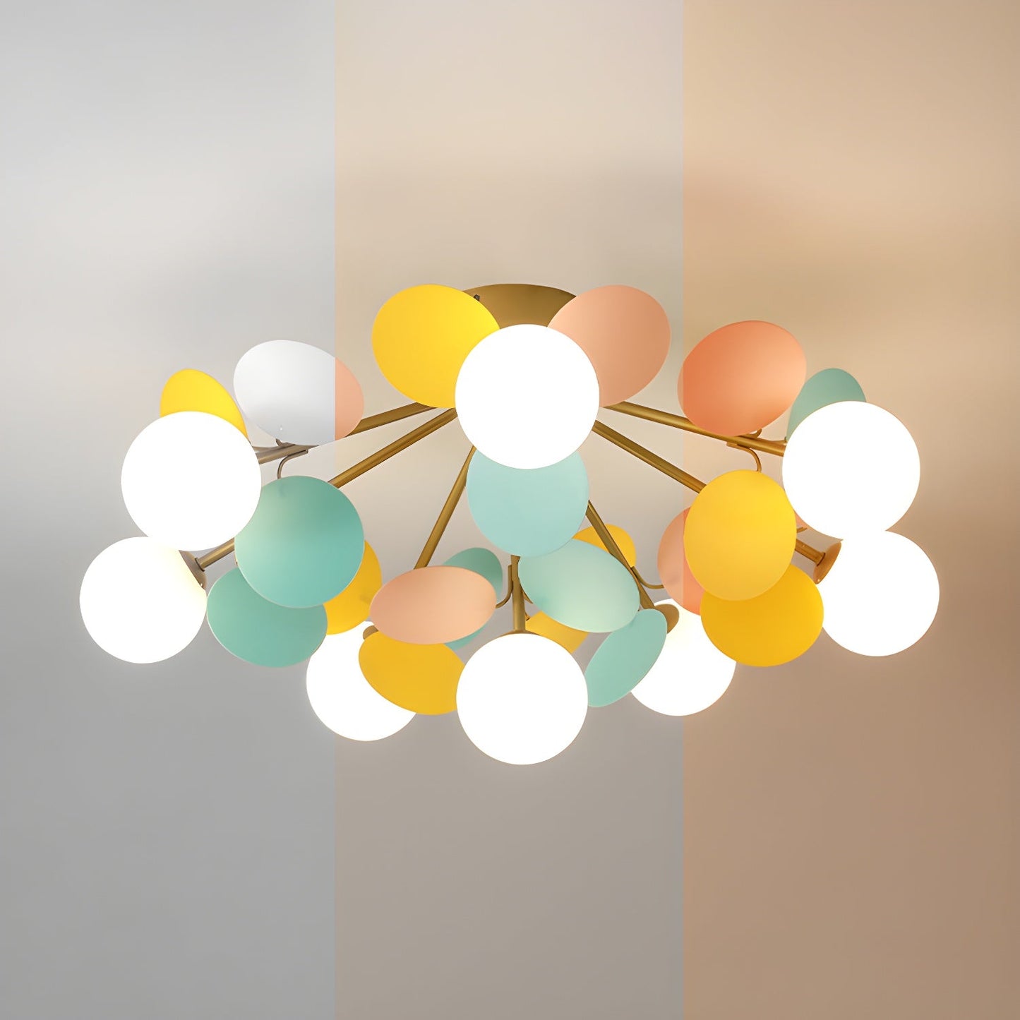 Round Macaron Ceiling Lamp Fixture