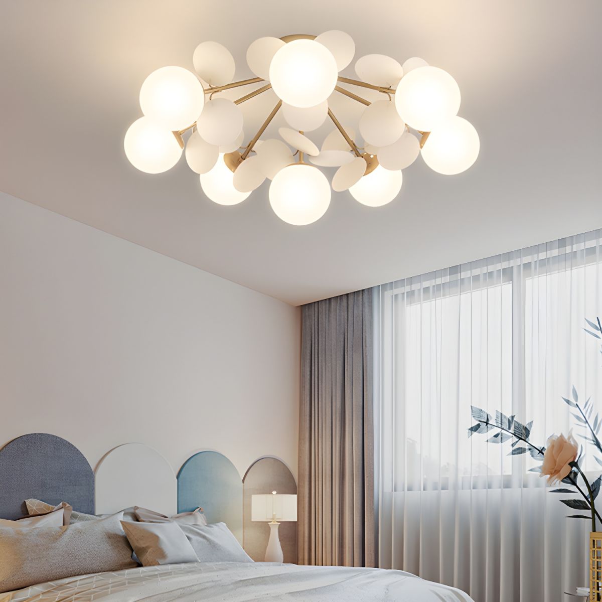 Round Macaron Ceiling Lamp Fixture