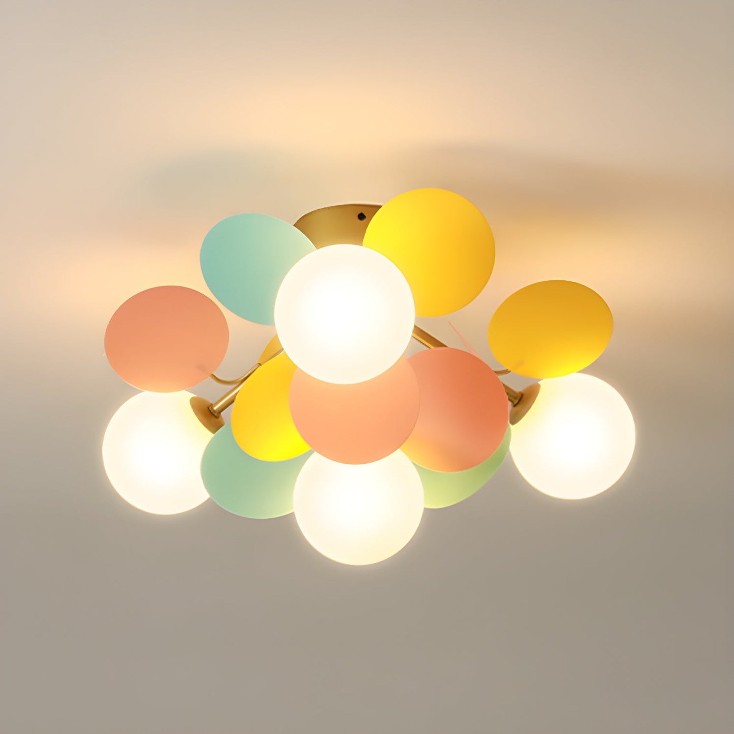 Round Macaron Ceiling Lamp Fixture