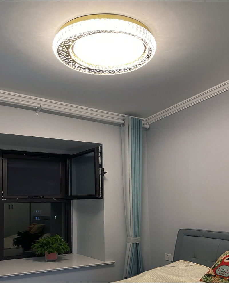 Ylk Luxury Gold Crystal Chandelier